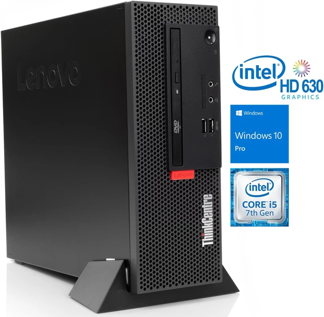 Lenovo ThinkCentre M710e Small Form Desktop, Intel Quad-Core i5-7400 ...