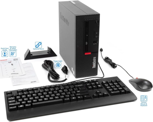 Lenovo ThinkCentre M710e Small Form Desktop, Intel Quad-Core i5-7400 ...