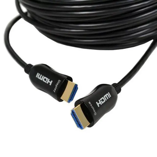 Alt view image 5 of 5 - Logico 50ft FIBER OPTIC HDMI CABLE 8K HDMI 2.0 a/b Compliant, HDCP 2.2 Super High-Speed, Ultra HD HDMI ARC cable with HDR. Perfect for HDTV/Projector/Home Theatre/Roku TV/Apple TV/Video Game Console