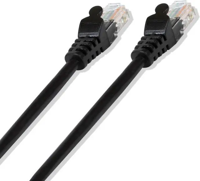 Alt view image 2 of 3 - 1FT Cat5e UTP Ethernet Network Patch Cable RJ45 Lan Wire Black (25 Pack)