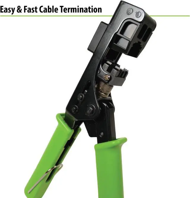 Alt view image 3 of 4 - RJ45 Punch Down Crimping Termination Tool 8 in 1 for LOGICO 90°  Keystone Jacks - Cat6 / Cat6a / Cat5e / Cat5a networking