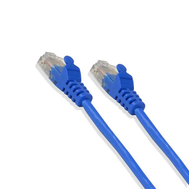 Alt view image 3 of 3 - 2FT Cat5e UTP Ethernet Network Patch Cable RJ45 Lan Wire Blue (25 Pack)