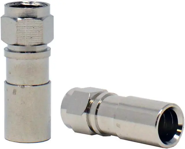 Alt view image 4 of 4 - 15pcs RG6 Quad Shield Coaxial F-Type Compression Connector