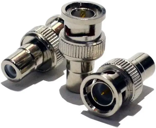 Main image of 50 pack BNC Male to RCA Female Connector Adapter Coaxial CCTV