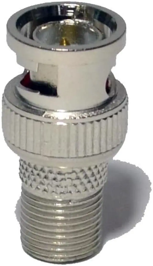Alt view image 3 of 3 - 10 pack BNC Male to F Female Connector Adapter for Coaxial Cable CCTV