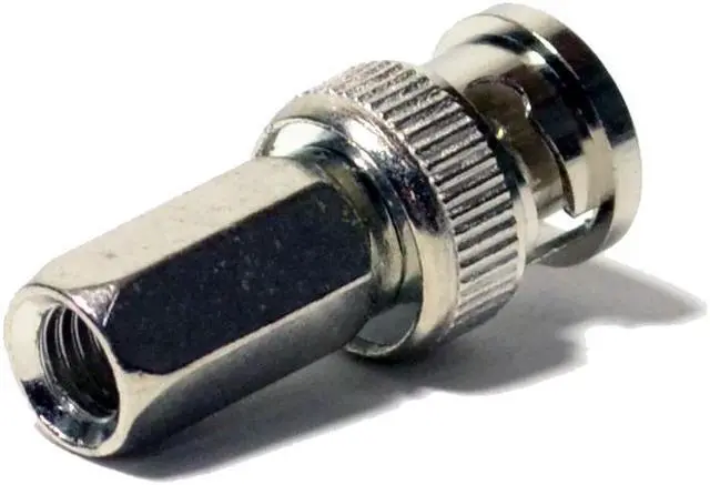 Alt view image 3 of 3 - 100 pack Twist on BNC Male Connector Adapter for RG59 Coax Cable CCTV Camera