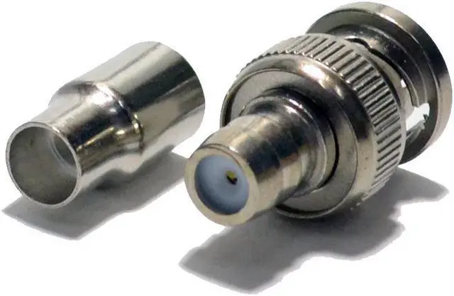 Alt view image 3 of 3 - 50 pack Crimp on BNC Male Connector Adapter for RG59 Coax Coaxial CCTV camera