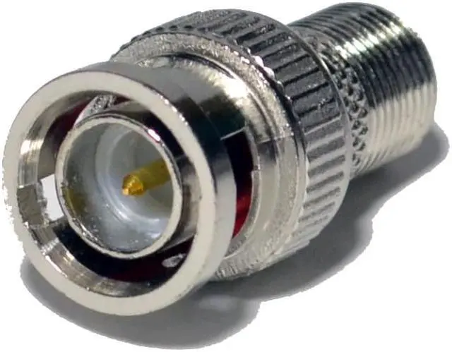 Alt view image 2 of 3 - 10 pack BNC Male to F Female Connector Adapter for Coaxial Cable CCTV