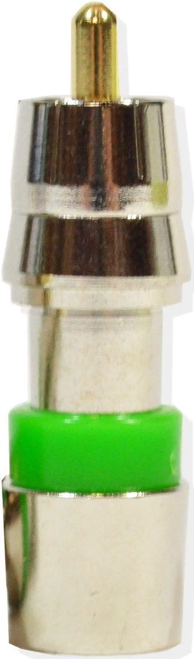 Alt view image 3 of 3 - 50 pack Audio Video RCA Compression Connector for RG59 Coaxial Cable CCTV