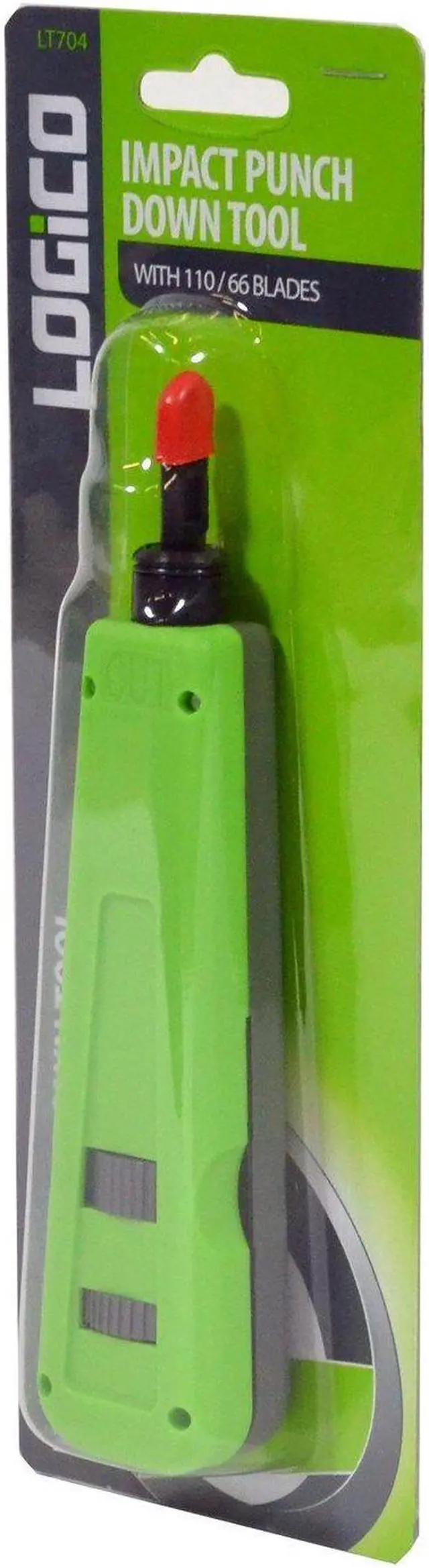 Alt view image 3 of 3 - Impact punch down tool 110/66 blade network wire punch down cable cat5e cat6 RJ