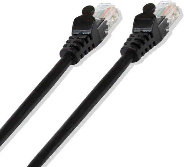 Alt view image 2 of 3 - Black 2-feet premium Cat6 Patch LAN Ethernet Network Cable (10 Pack)
