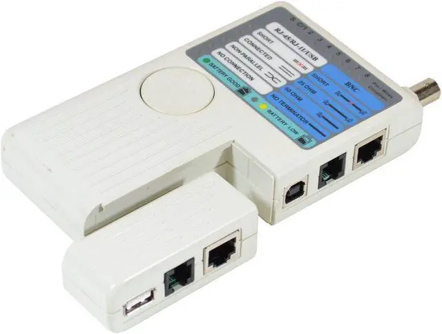 Main image of Universal Network Cable Tester RJ45 RJ11 USB BNC Cat5 Cat6 Multi-Tester 4-in-1