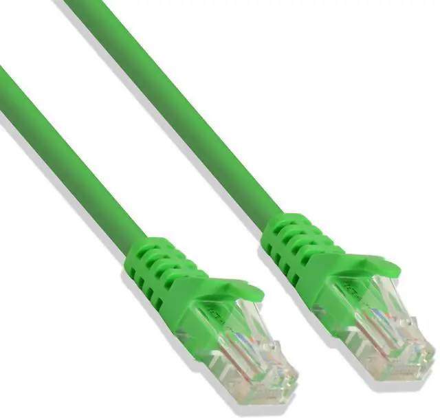 Main image of Green 2-feet premium Cat5e Patch LAN Ethernet Network Cable (10 Pack)