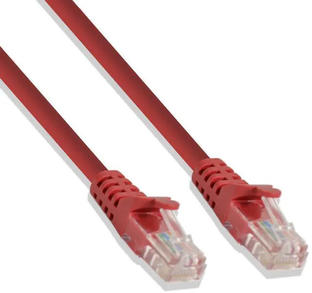 Main image of Cat-5e UTP Ethernet Network Cable RJ45 Lan Wire Red 1FT