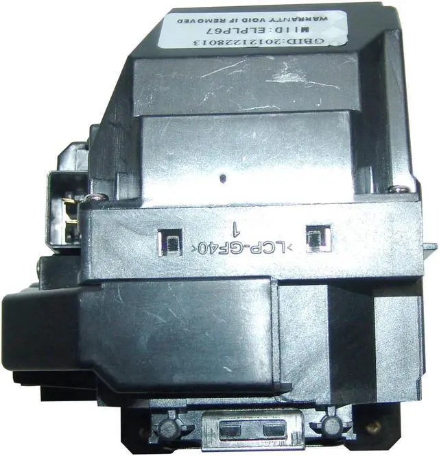 Alt view image 3 of 4 - Epson Powerlite X15  Genuine Compatible Replacement Projector Lamp . Includes New UHE 200W Bulb and Housing