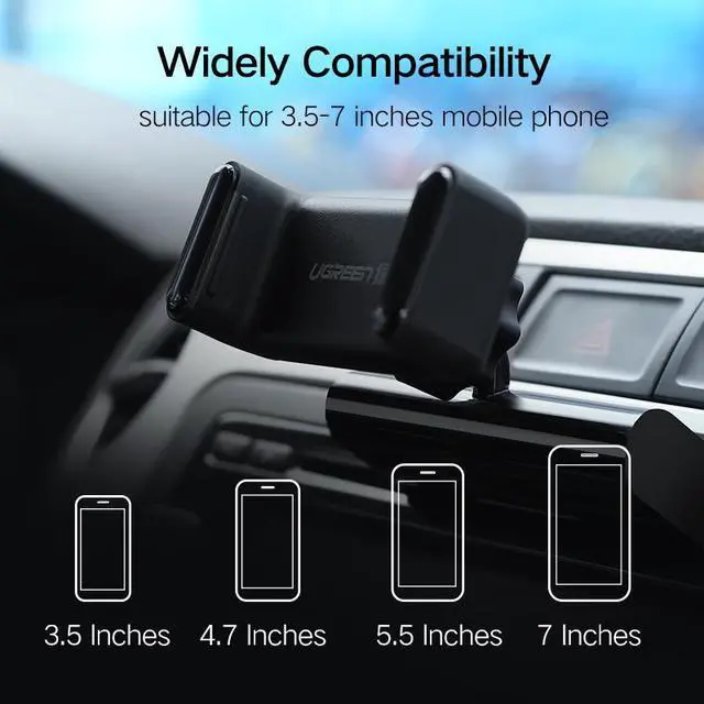 Alt view image 4 of 6 - Ugreen CD Slot Car Phone Holder Magnetic Phone Holder Car Mount Holder Stand For iPhone 7 360 Rotation Mobile Phone Holder Stand