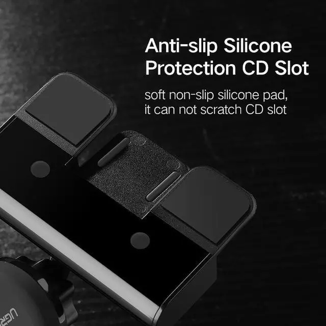 Alt view image 6 of 6 - Ugreen CD Slot Car Phone Holder Magnetic Phone Holder Car Mount Holder Stand For iPhone 7 360 Rotation Mobile Phone Holder Stand