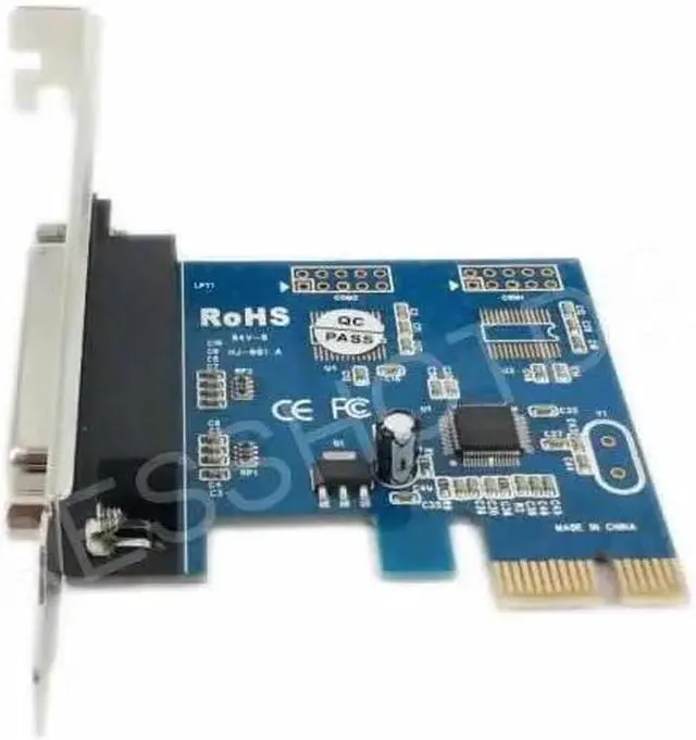 Alt view image 2 of 4 - PCI-E Express DB25 Parallel LPT Printer Port Card WCH CH382L Chipset