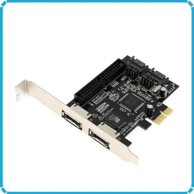 Alt view image 2 of 6 - Combo 2 port SATA 2.0 + IDE + 2 port eSATA PCI-e PCI express RAID Controller Card SATA IDE PCI e Adapter Card