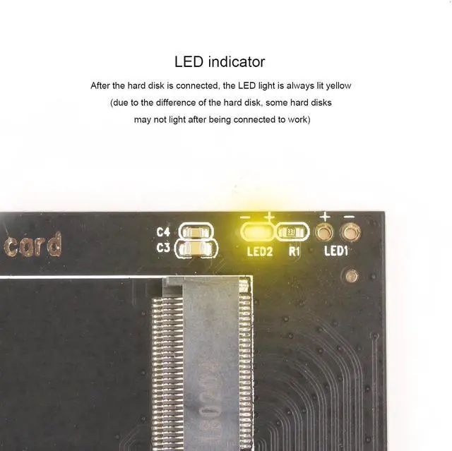 Alt view image 2 of 6 - M2 to M Key PCI-E X4 Card ECM21 M.2 PCIe to PCIe 3.0 x4 Adapter - Support M.2 PCIe 2280, 2260, 2242, 2230