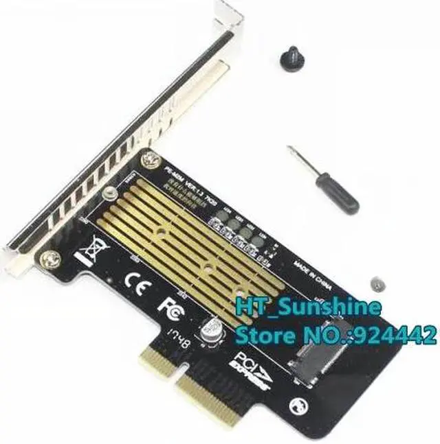 Alt view image 2 of 6 - Amify Super high speed PCI Express PCI-E 3.0 X4 to NVME M.2 M KEY NGFF SSD pcie Adapter card Increase speed for PC Computer