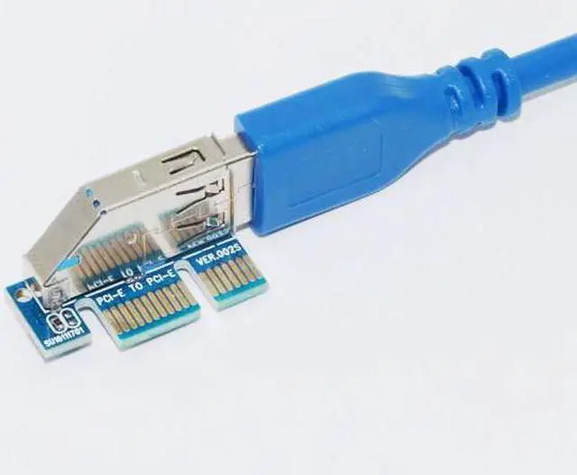 Alt view image 5 of 6 - Amify PCI-E 1x to 4 Ports USB 3.0 Card 5.25" Floppy Bay Front Panel USB3.0 Hub Splitter Internal Combo Bracket Adapter for PC Desktop