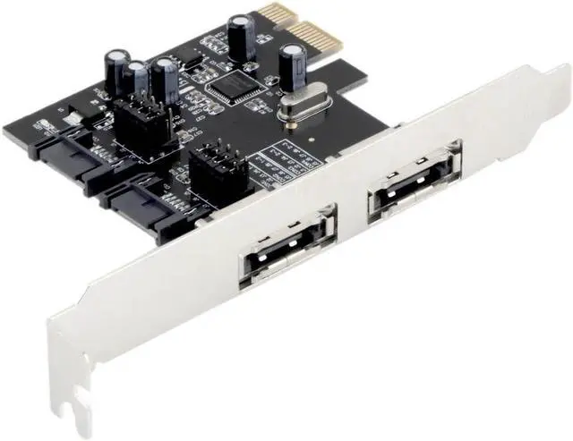 Alt view image 2 of 5 - PCI-E To SATA 3.0 Three Generations PCIE SATA3 Expansion Card PCI-E Adapter