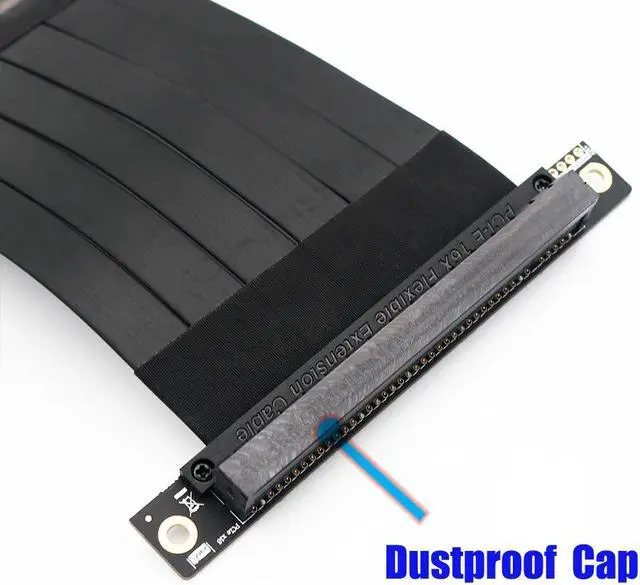 Alt view image 4 of 4 - Gen3.0 PCI-E 16x To 16x Riser Extender PCIe Mining Cable For PHANTEKS ENTHOO Evolv Shift PH-ES217E/XE PK-217E/XE ITX Motherboard