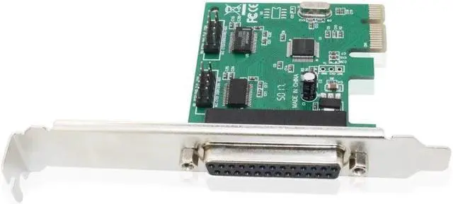 Alt view image 4 of 6 - 2 Ports RS-232 Serial Port COM DB9 & DB25 Parallel Port LPT to PCIe PCI-E PCI Express Expansion Card Adapter WCH382 Chip