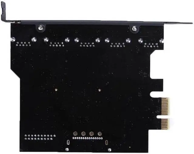 Alt view image 5 of 6 - Amify 5 Ports PCI-E to USB 3.0 19-Pin PCI Express Expansion Card SATA 15PIN Connector With CD Driver for Laptop desktop Windows