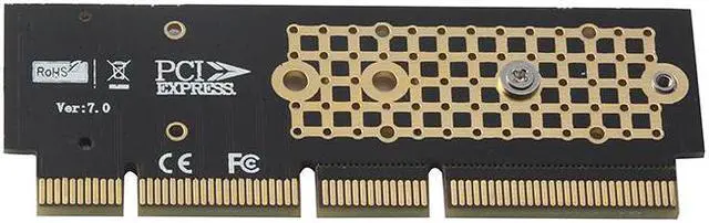 Alt view image 4 of 5 - PCI-E NGFF M.2 NVMe SSD to PCI-E 3.0 16x M Key Port Adapter HDD Extender Expansion Card Connector Converter Board Riser Card