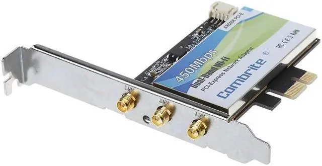 Alt view image 5 of 6 - PCI-E 2.4G+5G Dual Band Wifi 300/450M PCI-Express Wlan Card For INTEL6300 AR5008