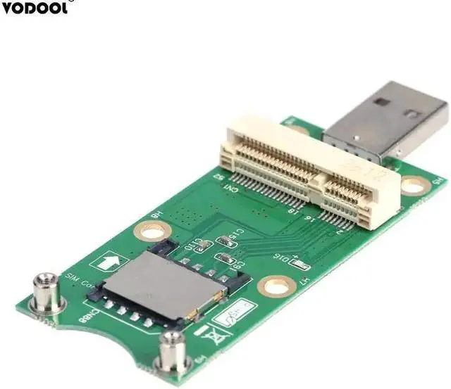 Alt view image 5 of 5 - PCI-E to USB Adapter with SIM 8 Pin Card Slot for WWAN/LTE Module Support for SIM 6pin/8pin Card Connector High Quality