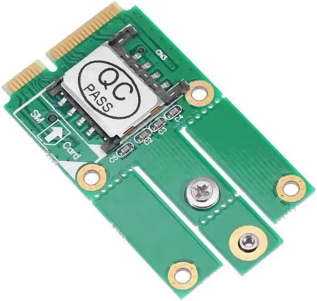 Alt view image 6 of 6 - M.2 NGFF B Key To Mini PCI-E PCIE Converter Adapter Card Kit With SIM Card Slot Support 3G 4G LTE Network Adapter Module For PC