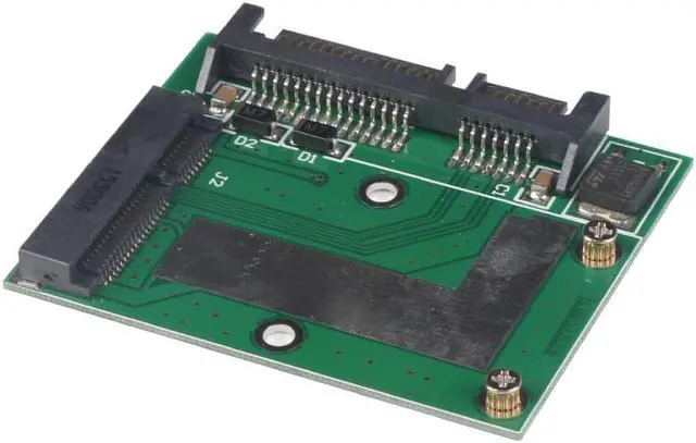 Alt view image 4 of 6 - 2.7/5cm PCI-E mSATA SSD to SATA Converter Card Mini PCI-E SATA 1.8 inch to SATA 2.5" 22 Pin HDD Adapter for Laptop PC