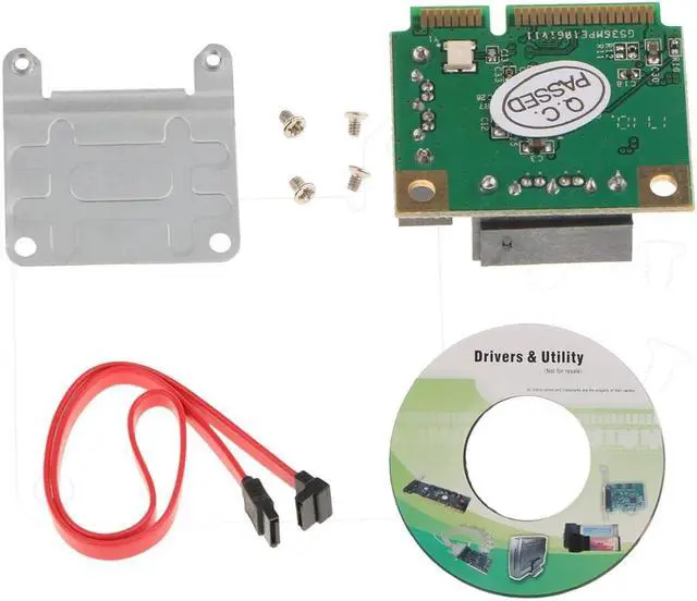 Alt view image 3 of 6 - Amify 2Port SATA 6G Mini PCI-E Express Card SATA III 3.0 Converter Expansion Card