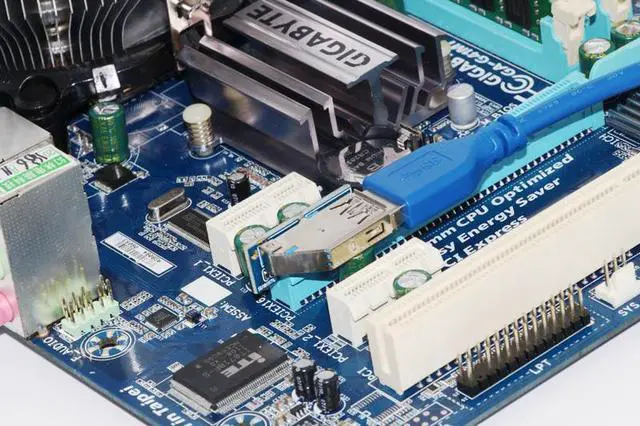 Alt view image 6 of 6 - Amify PCI-E 1x to 4 Ports USB 3.0 Card 5.25" Floppy Bay Front Panel USB3.0 Hub Splitter Internal Combo Bracket Adapter for PC Desktop