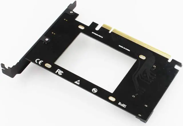 Alt view image 6 of 6 - PCI-E Riser 3.0 4X X16 to U.2 SFF-8639 Adapter NVMe PCIe SSD PCI-e to U2 Card M.2 NGFF 2.5" SSD to PCI-EX16 Intel