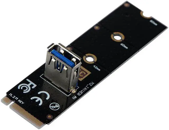 Alt view image 2 of 5 - NGFF to PCI-E Riser Card M2 Slot to PCIe Expansion Card Convertor USB 3.0 Extender Adapter for Graphics Cards for BTC Miner P0