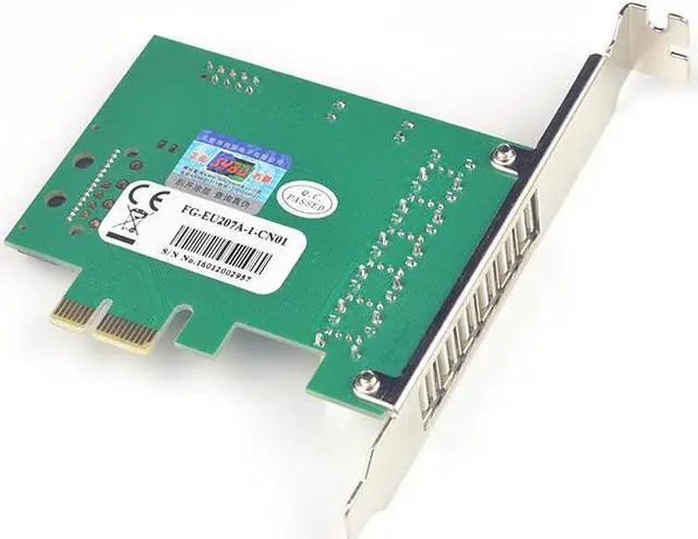 Alt view image 6 of 6 - Amify 6 Ports USB 2.0 PCIE PCI-e HUB expansion Card PCI-Express card PCI-e 1x USB 2.0 USB2.0 to PCIe express PCI e adapter