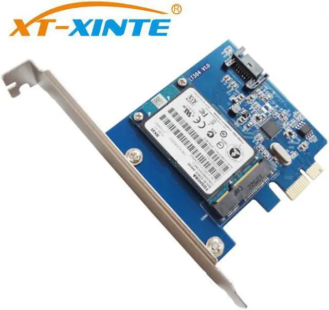 Main image of PCI-E Expansion Card PCI-Express SATA 3.0 + mSATA 3.0 Adapter Card LT304 High-Speed Transmission Desktop Dedicated SSD