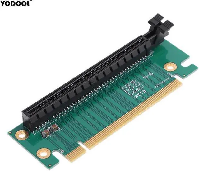 Alt view image 3 of 6 - PCI-E PCI Express 16X 90 Degree Adapter Riser Card For 2U Computer Case Chassis PC Converter Expansion Card Components