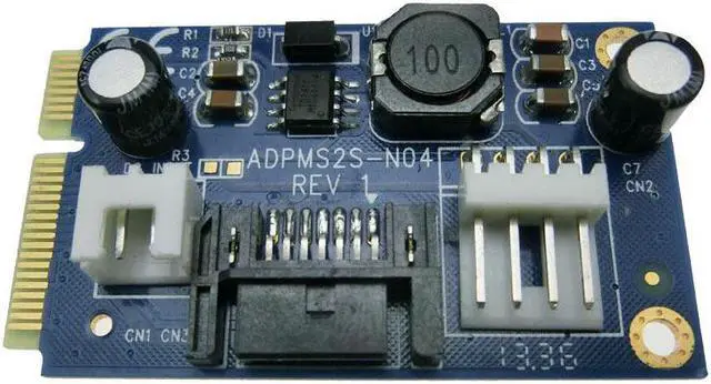 Alt view image 2 of 6 - MSATA to SATA adapter card pci-e to 3*sata hard drive adapter card mSATA SSD expansion card