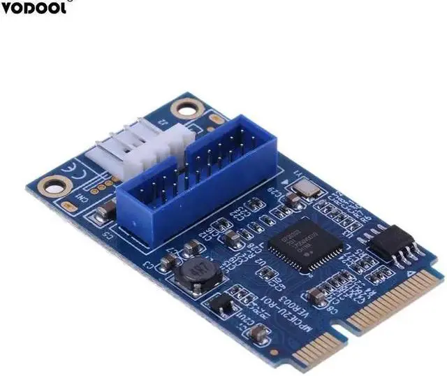 Main image of Mini PCI-E To USB 3.0 19Pin Header 2 Port Expansion Card Computer PC Components PCI Express USB3.0 Converter Card Adapter