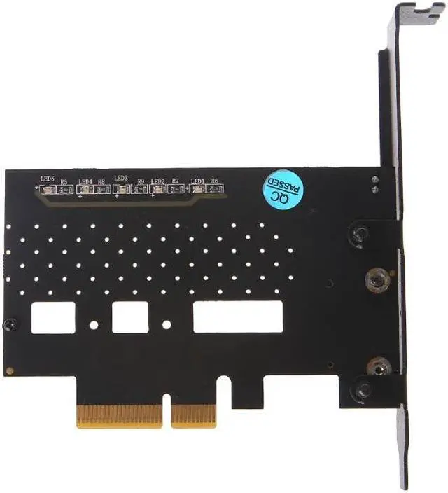 Alt view image 3 of 6 - 1 Pc NGFF(M.2) NVME PCI-E SSD To PCI-E 3.0 4X Adapter Card + Cooling Fan For Desktop