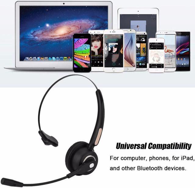 Alt view image 2 of 6 - Call Center Bluetooth Headset Wireless Over-the-Head Noise Canceling Headphones for Truck Car Drivers Call Center, Office