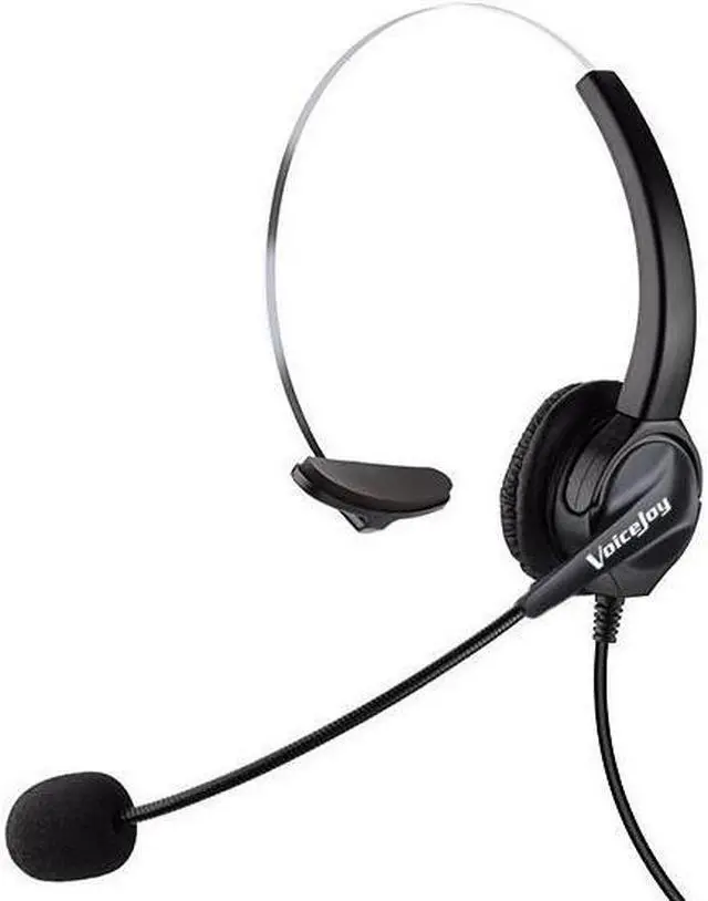 VoiceJoy Call center headset Telephone RJ9 plug headset ONLY for AVAYA  Phone 1608 1616 9608 9610 9620 etc, Yealink Phones,etc