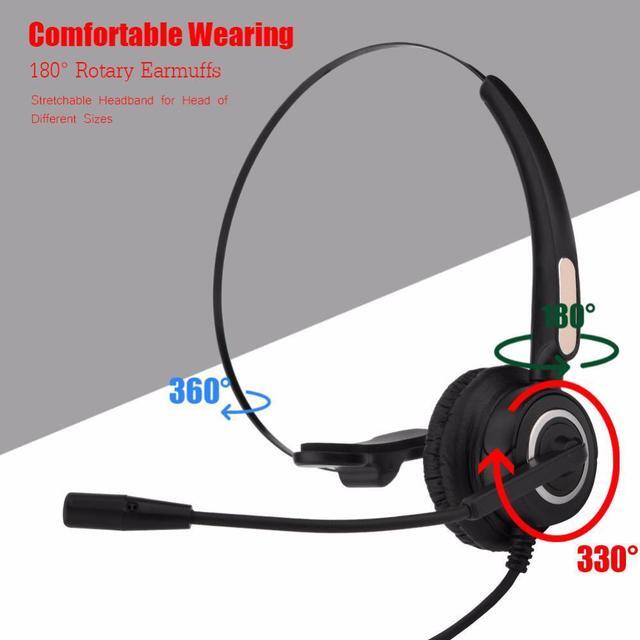 Alt view image 4 of 6 - USB Call Center Cordless Headset Clear Stereo Sound USB Call Center Headphone with Microphone Headsets 2018 earphone Headphones