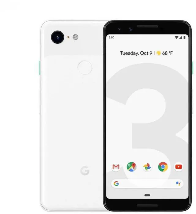 Main image of Google Pixel 3 XL 64GB Unlocked 4G LTE 6.3" P-OLED Display 4GB RAM 12.2MP Rear & Dual 8MP+8MP Front Camera Phone - Clear White