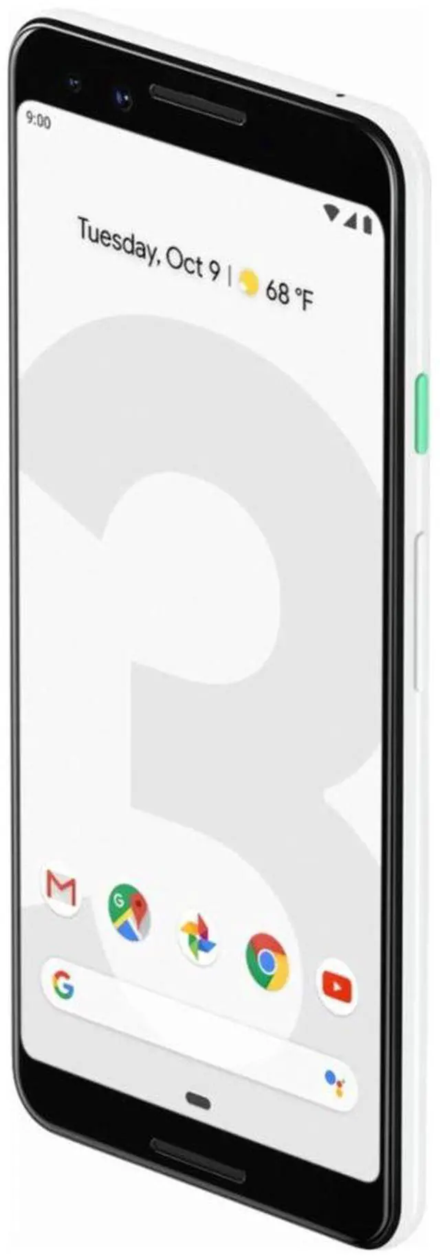 Alt view image 4 of 13 - Google Pixel 3 XL 64GB Unlocked 4G LTE 6.3" P-OLED Display 4GB RAM 12.2MP Rear & Dual 8MP+8MP Front Camera Phone - Clear White